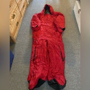 Red sleeping bag